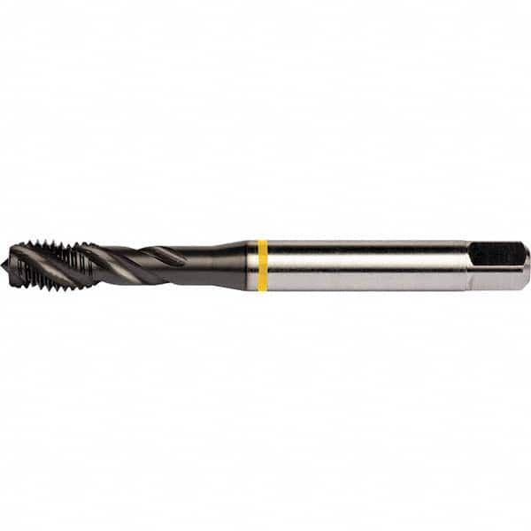 DORMER - 3/8-16 UNC 3 Flute 2B Semi-Bottoming Spiral Flute Tap - USA Tool & Supply