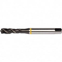 DORMER - 3/8-16 UNC 3 Flute 2B Semi-Bottoming Spiral Flute Tap - USA Tool & Supply