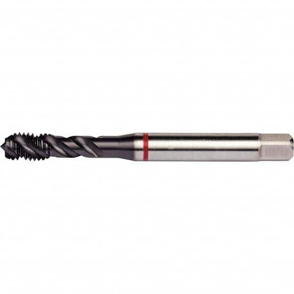 DORMER - 7/16-14 UNC 3 Flute 2B Semi-Bottoming Spiral Flute Tap - USA Tool & Supply