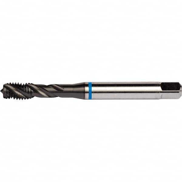 DORMER - 1/4-28 UNF 3 Flute 2B/3B Semi-Bottoming Spiral Flute Tap - USA Tool & Supply