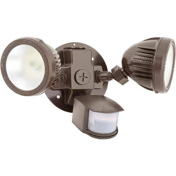 Hubbell Lighting - Motion Sensing Light Fixtures Detection Angle: 180 Number of Heads: 2 - USA Tool & Supply
