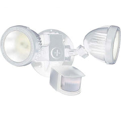 Hubbell Lighting - Motion Sensing Light Fixtures Detection Angle: 180 Number of Heads: 2 - USA Tool & Supply