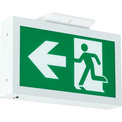 Hubbell Lighting - Illuminated Exit Signs Number of Faces: 1 Letter Color: Green - USA Tool & Supply