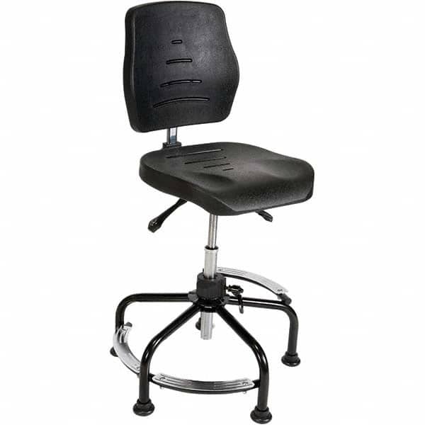 LISTA - 20 to 37" High Adjustable Height Swivel Stool - USA Tool & Supply