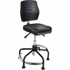 LISTA - 20 to 37" High Adjustable Height Swivel Stool - USA Tool & Supply