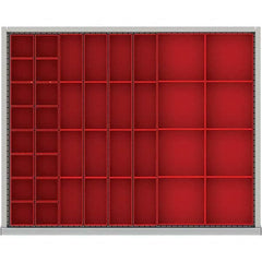 LISTA - 40-Compartment Drawer Divider Layout for 2.17" High Drawers - USA Tool & Supply