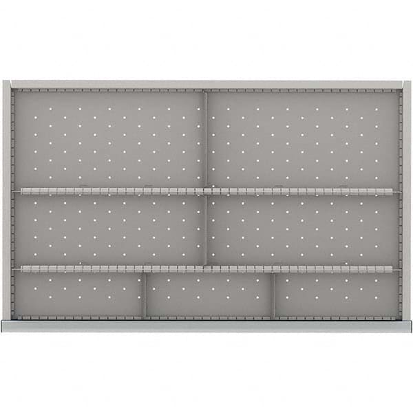 LISTA - 7-Compartment Drawer Divider Layout for 3.15" High Drawers - USA Tool & Supply