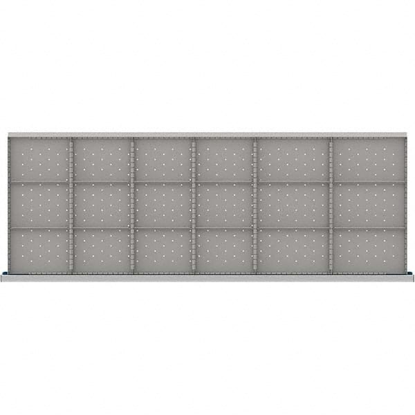 LISTA - 18-Compartment Drawer Divider Layout for 3.15" High Drawers - USA Tool & Supply