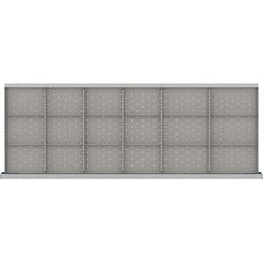 LISTA - 18-Compartment Drawer Divider Layout for 3.15" High Drawers - USA Tool & Supply