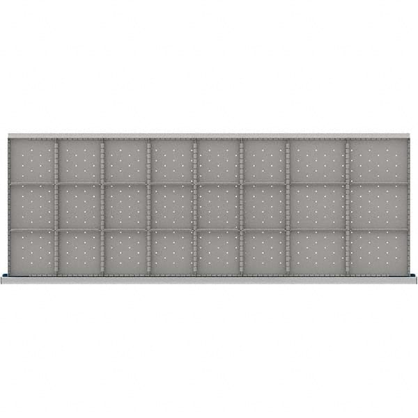 LISTA - 24-Compartment Drawer Divider Layout for 3.15" High Drawers - USA Tool & Supply