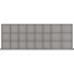 LISTA - 24-Compartment Drawer Divider Layout for 3.15" High Drawers - USA Tool & Supply