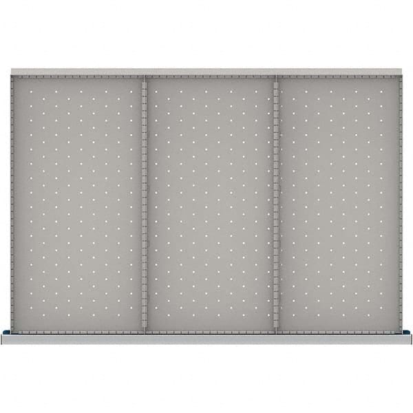 LISTA - 3-Compartment Drawer Divider Layout for 3.15" High Drawers - USA Tool & Supply