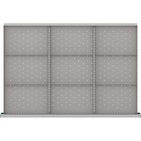 LISTA - 9-Compartment Drawer Divider Layout for 3.15" High Drawers - USA Tool & Supply