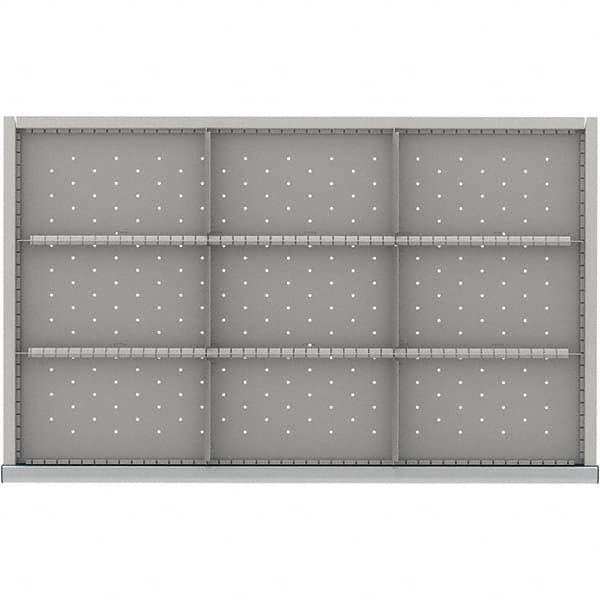 LISTA - 9-Compartment Drawer Divider Layout for 3.15" High Drawers - USA Tool & Supply