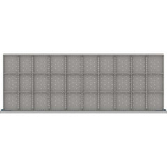 LISTA - 30-Compartment Drawer Divider Layout for 3.15" High Drawers - USA Tool & Supply