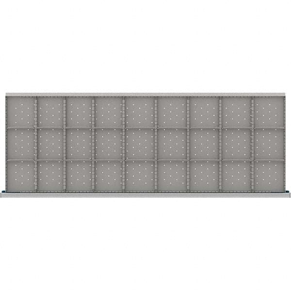 LISTA - 27-Compartment Drawer Divider Layout for 3.15" High Drawers - USA Tool & Supply