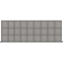 LISTA - 27-Compartment Drawer Divider Layout for 3.15" High Drawers - USA Tool & Supply