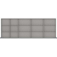 LISTA - 15-Compartment Drawer Divider Layout for 3.15" High Drawers - USA Tool & Supply