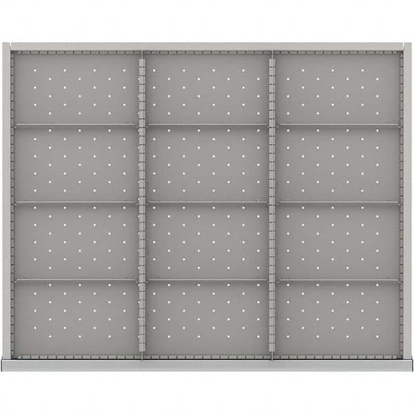 LISTA - 12-Compartment Drawer Divider Layout for 3.15" High Drawers - USA Tool & Supply