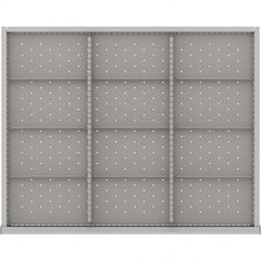 LISTA - 12-Compartment Drawer Divider Layout for 3.15" High Drawers - USA Tool & Supply
