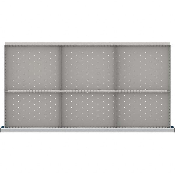 LISTA - 6-Compartment Drawer Divider Layout for 3.15" High Drawers - USA Tool & Supply