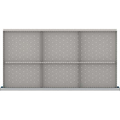 LISTA - 6-Compartment Drawer Divider Layout for 3.15" High Drawers - USA Tool & Supply