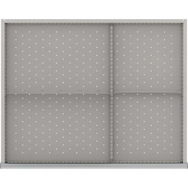 LISTA - 4-Compartment Drawer Divider Layout for 3.15" High Drawers - USA Tool & Supply