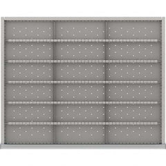 LISTA - 18-Compartment Drawer Divider Layout for 3.15" High Drawers - USA Tool & Supply