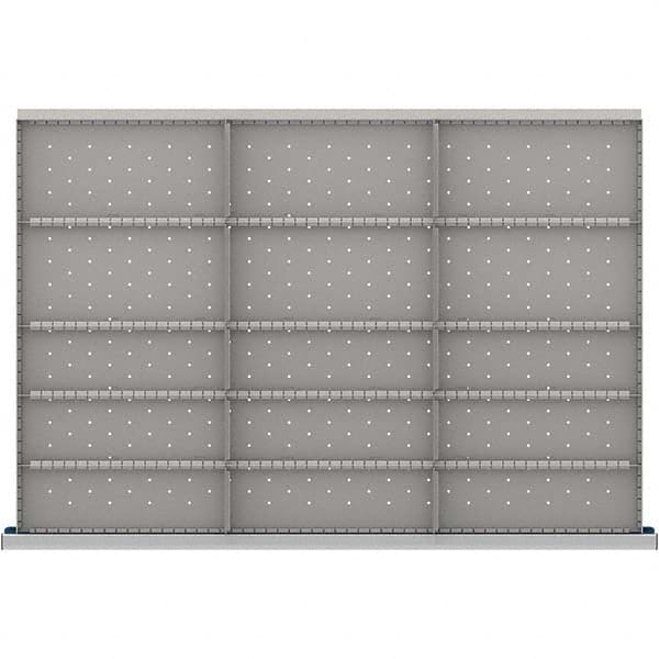 LISTA - 15-Compartment Drawer Divider Layout for 3.15" High Drawers - USA Tool & Supply