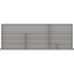 LISTA - 12-Compartment Drawer Divider Layout for 3.15" High Drawers - USA Tool & Supply