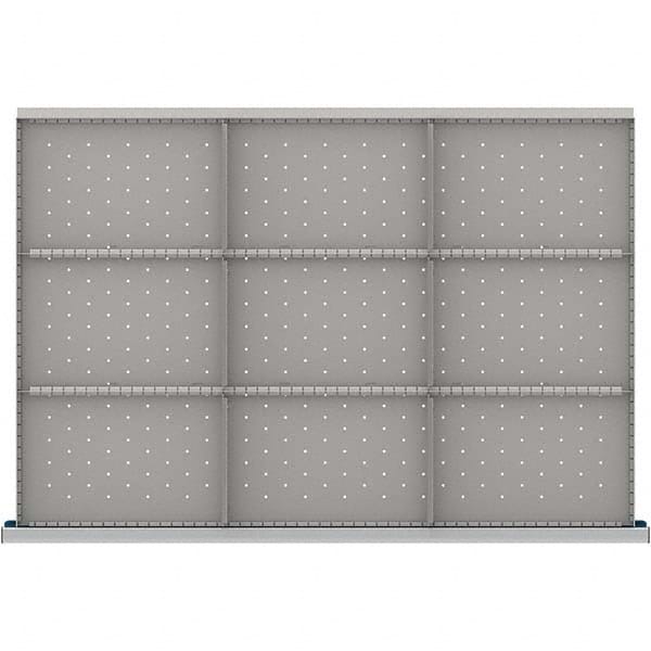 LISTA - 9-Compartment Drawer Divider Layout for 3.15" High Drawers - USA Tool & Supply