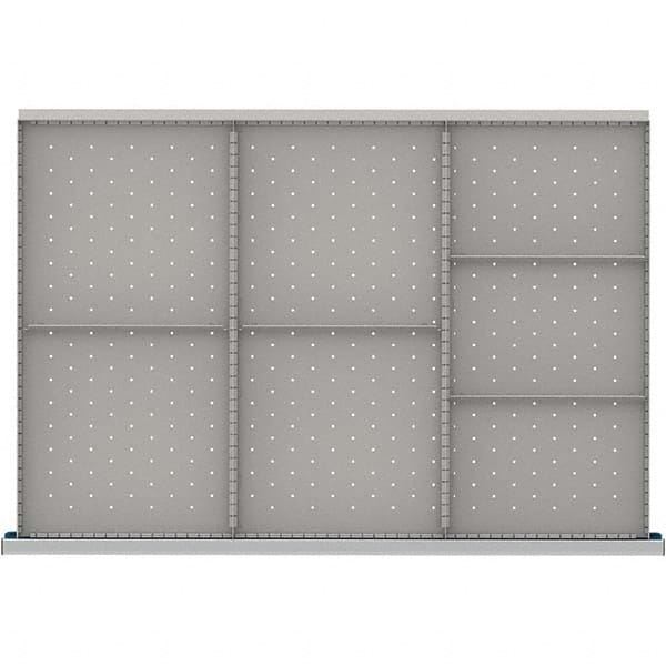 LISTA - 7-Compartment Drawer Divider Layout for 3.15" High Drawers - USA Tool & Supply