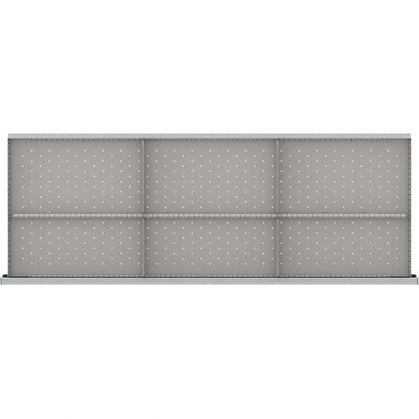 LISTA - 6-Compartment Drawer Divider Layout for 3.15" High Drawers - USA Tool & Supply