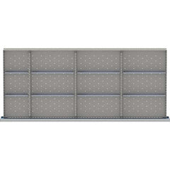 LISTA - 12-Compartment Drawer Divider Layout for 3.15" High Drawers - USA Tool & Supply