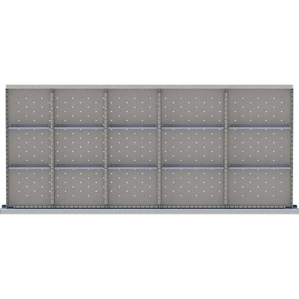 LISTA - 15-Compartment Drawer Divider Layout for 3.15" High Drawers - USA Tool & Supply