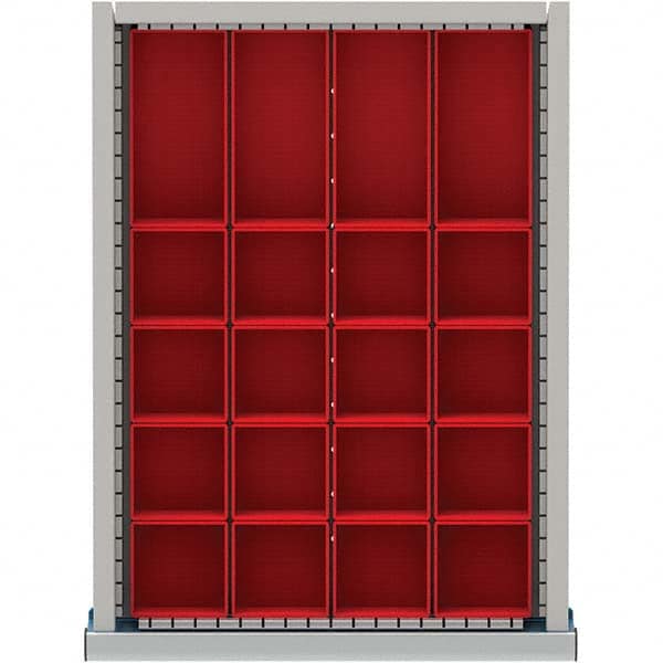 LISTA - 20-Compartment Drawer Divider Layout for 2.17" High Drawers - USA Tool & Supply