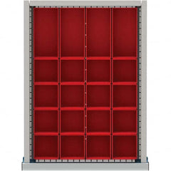 LISTA - 20-Compartment Drawer Divider Layout for 2.17" High Drawers - USA Tool & Supply