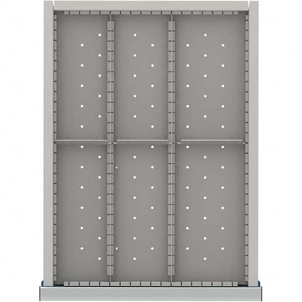 LISTA - 6-Compartment Drawer Divider Layout for 3.15" High Drawers - USA Tool & Supply