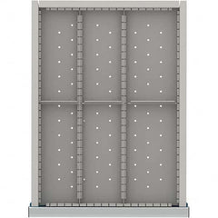 LISTA - 6-Compartment Drawer Divider Layout for 3.15" High Drawers - USA Tool & Supply