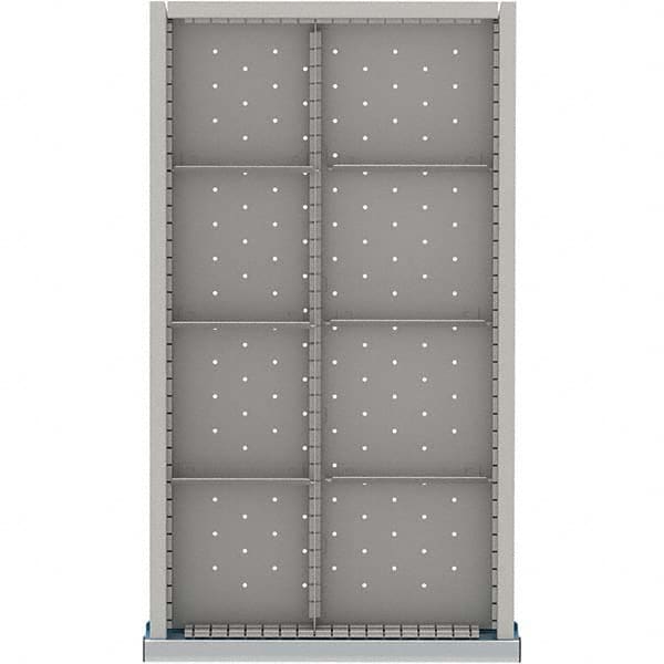 LISTA - 8-Compartment Drawer Divider Layout for 3.15" High Drawers - USA Tool & Supply