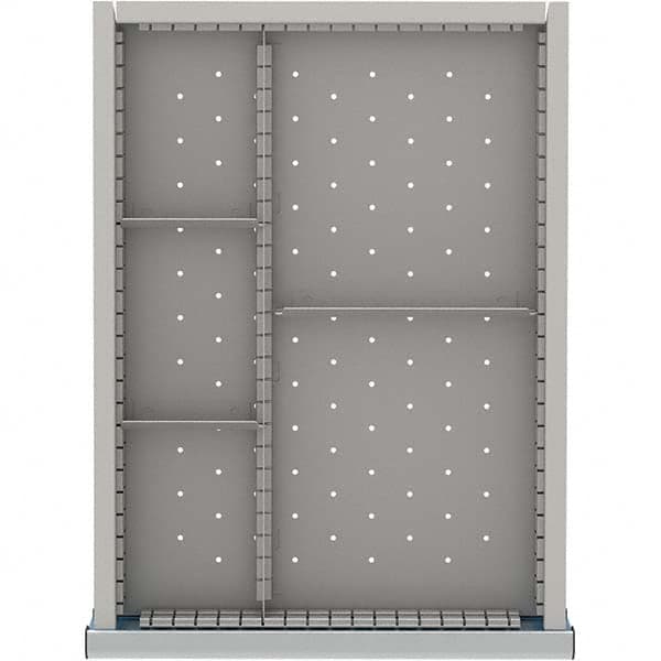 LISTA - 5-Compartment Drawer Divider Layout for 3.15" High Drawers - USA Tool & Supply