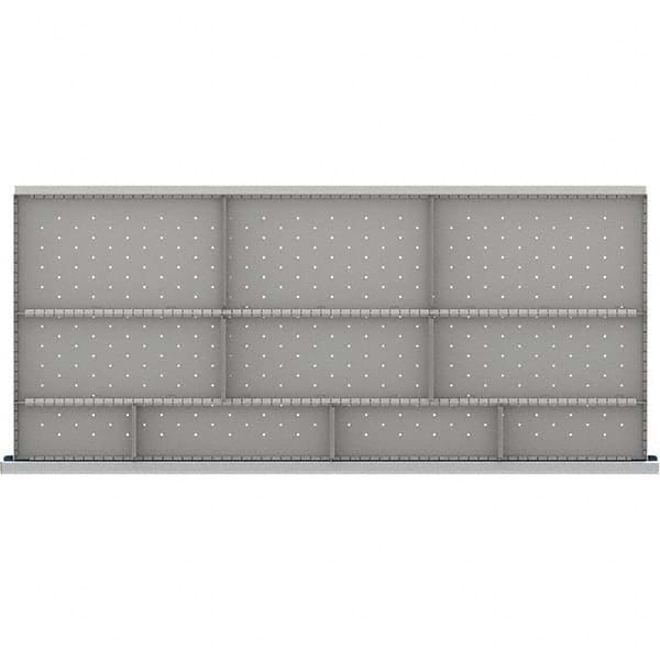 LISTA - 10-Compartment Drawer Divider Layout for 3.15" High Drawers - USA Tool & Supply