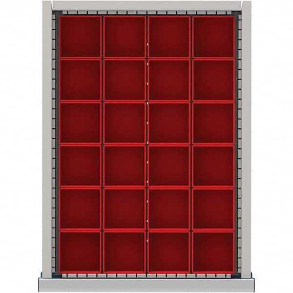 LISTA - 24-Compartment Drawer Divider Layout for 2.17" High Drawers - USA Tool & Supply