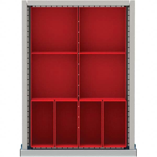 LISTA - 8-Compartment Drawer Divider Layout for 3.15" High Drawers - USA Tool & Supply