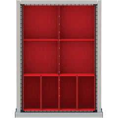 LISTA - 8-Compartment Drawer Divider Layout for 3.15" High Drawers - USA Tool & Supply