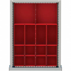 LISTA - 14-Compartment Drawer Divider Layout for 2.17" High Drawers - USA Tool & Supply