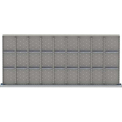 LISTA - 27-Compartment Drawer Divider Layout for 3.15" High Drawers - USA Tool & Supply