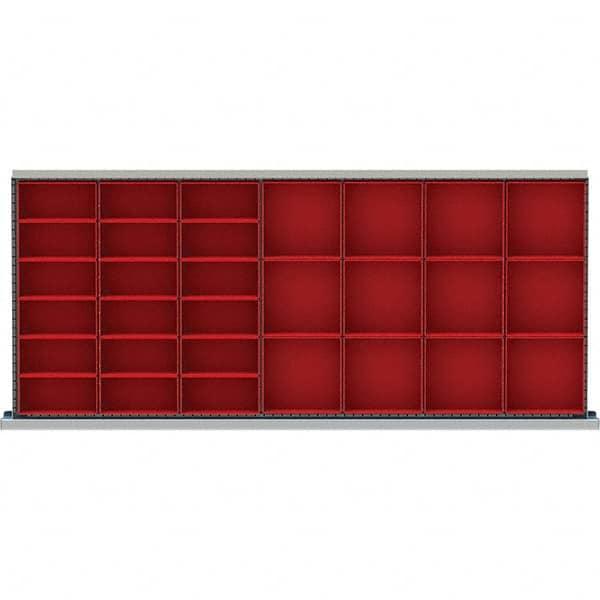 LISTA - 30-Compartment Drawer Divider Layout for 3.15" High Drawers - USA Tool & Supply