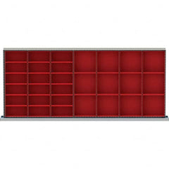 LISTA - 30-Compartment Drawer Divider Layout for 3.15" High Drawers - USA Tool & Supply