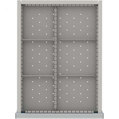 LISTA - 6-Compartment Drawer Divider Layout for 3.15" High Drawers - USA Tool & Supply